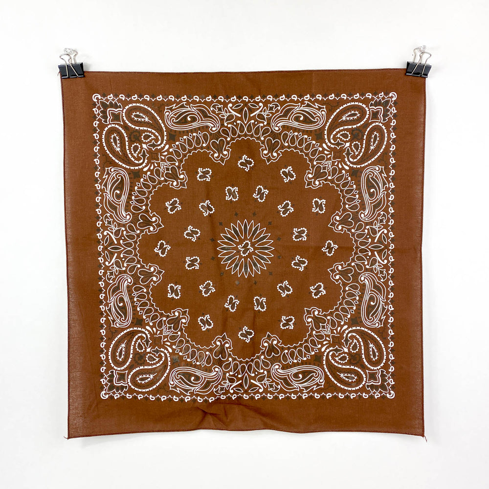 Western Paisley Bandana Brown Wholesale - Desert Gatherings