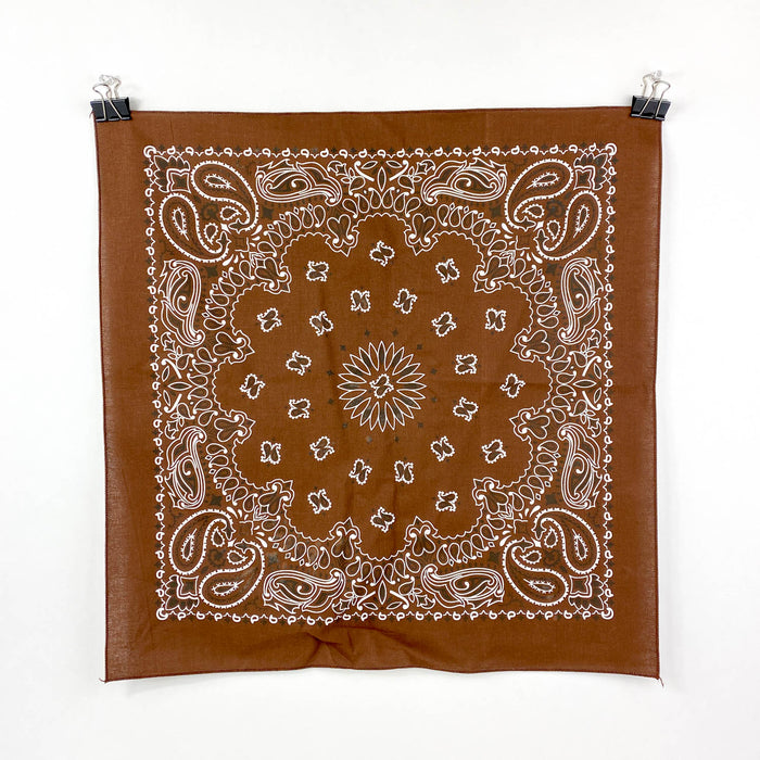 Western Paisley Bandana Brown Wholesale - Desert Gatherings