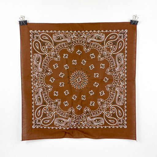 Western Paisley Bandana Brown Wholesale - Desert Gatherings
