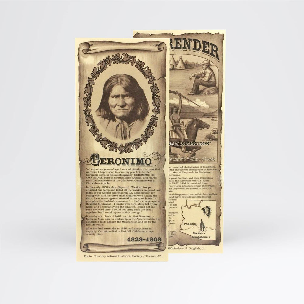 Geronimo Bookmark - Desert Gatherings